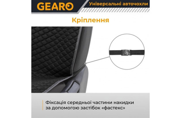 Накидки на сидіння Gearo Linen series (GE0703BK-F)