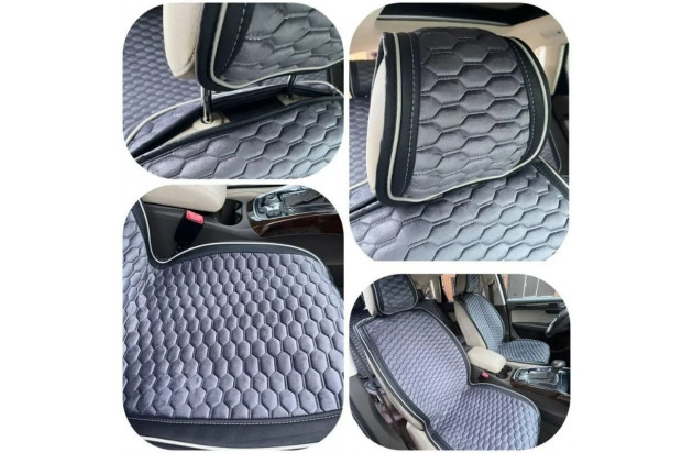 Накидки на сидіння 2 шт Gearo Gran Lusso Prestige (GE0710GY-F)