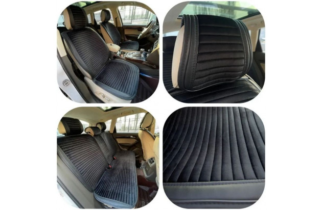 Накидки на сидіння комплект 11 шт Gearo Gran Lusso Eleganza (GE0711BK-A)