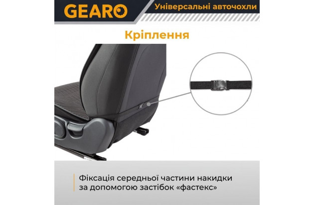 Накидки на передні сидіння Gearo Linen series (GE0704BK-F)