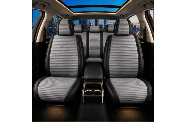 Накидки на сидіння комплект 11 шт Gearo Gran Lusso Eleganza (GE0711GY-A)