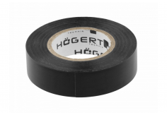Изоляционная лента Hogert 19мм ширина 0,13мм толщина 20м черная (HT1P281)
