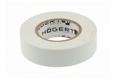 Изоляционная лента белая 19мм х 0,13мм х 20м Hogert артикул HT1P285